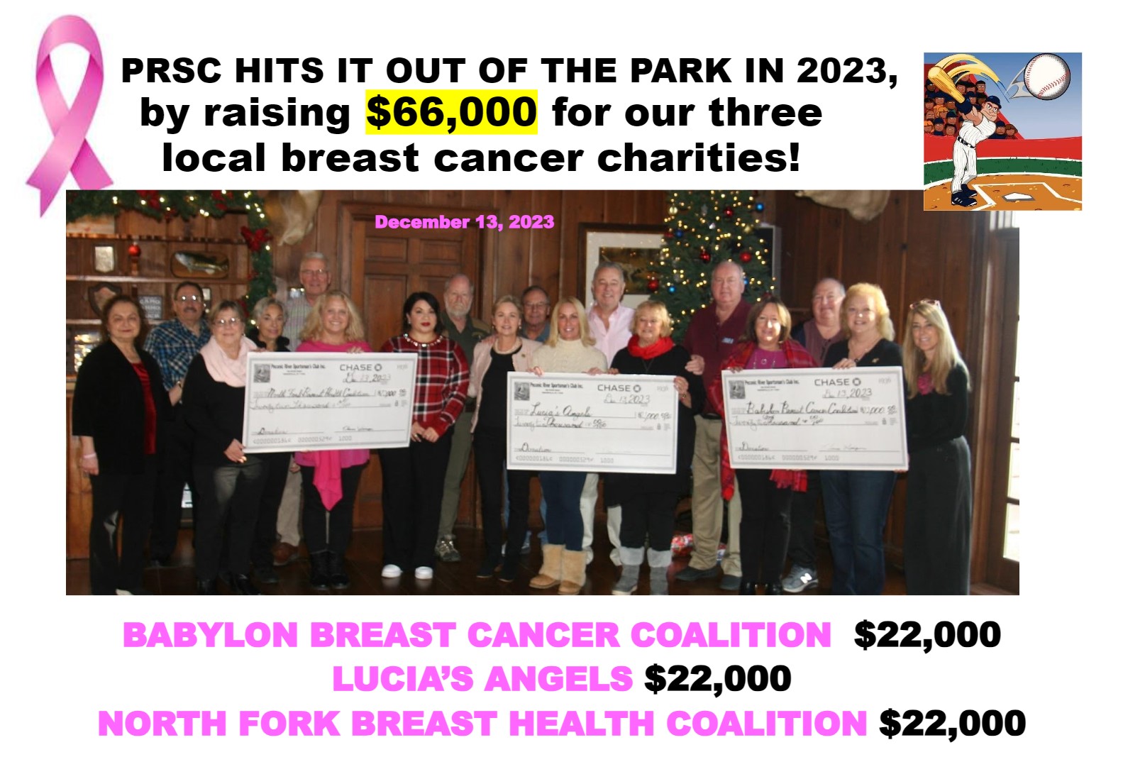 Major Charities for 2023 Peconic River Sportsman's Club